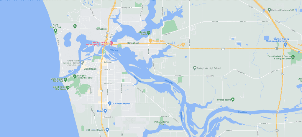 Grand Haven MI Map Screenshot